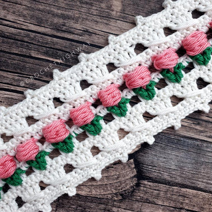 For the Love of Tulips Headband & Bookmark