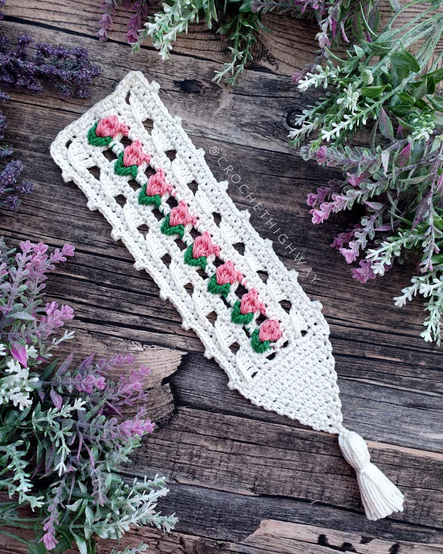 For the Love of Tulips Headband & Bookmark