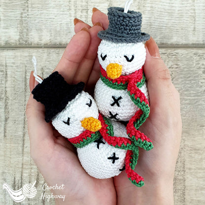 Snowman Amigurumi Christmas Ornament