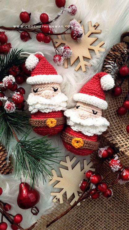 Santa Claus Amigurumi Christmas Ornament