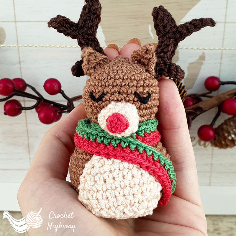 Rudolf Amigurumi Christmas Ornament