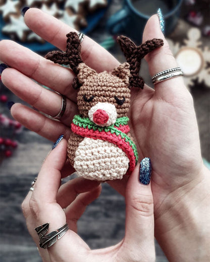 Rudolf Amigurumi Christmas Ornament