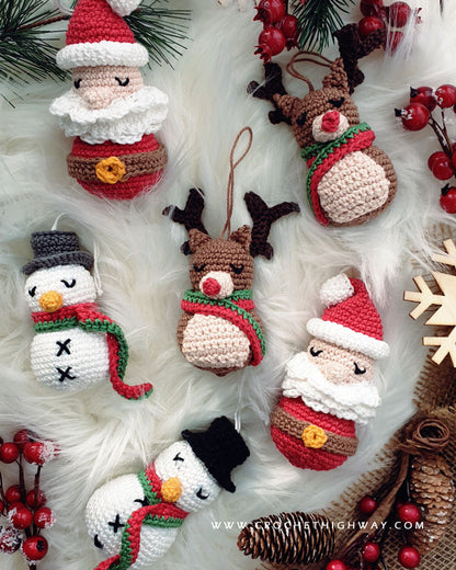 Rudolf Amigurumi Christmas Ornament