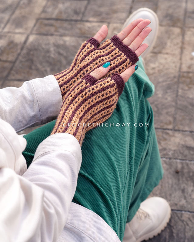 Kaleidoscope Fingerless Mittens