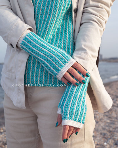 Kaleidoscope Fingerless Mittens
