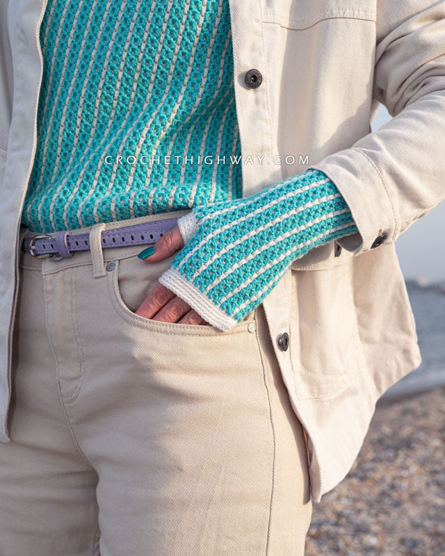 Kaleidoscope Fingerless Mittens