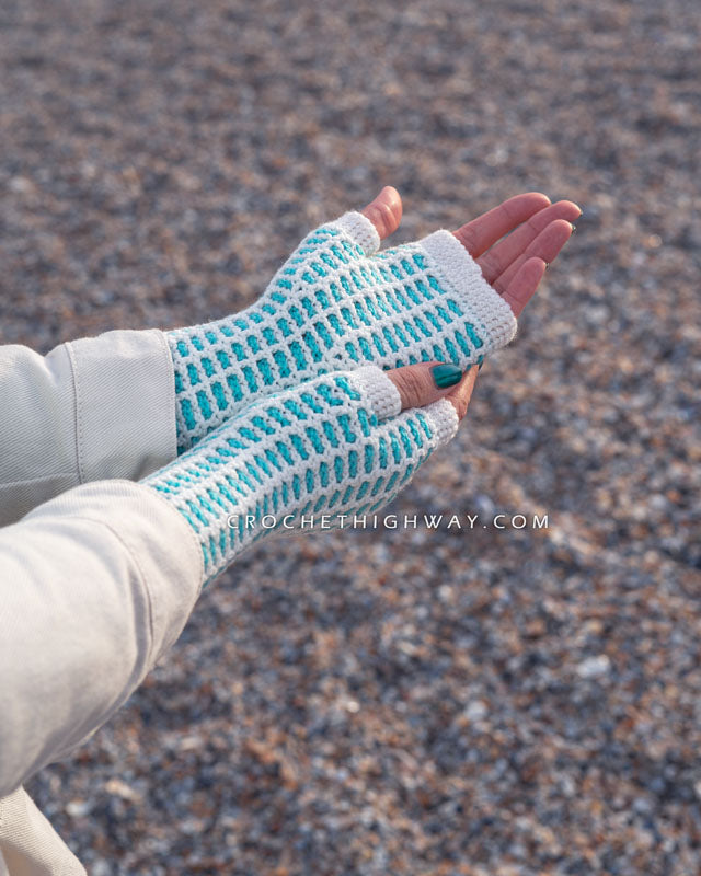 Kaleidoscope Fingerless Mittens
