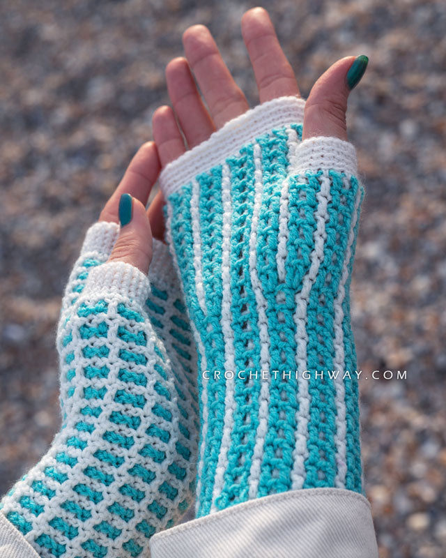 Kaleidoscope Fingerless Mittens