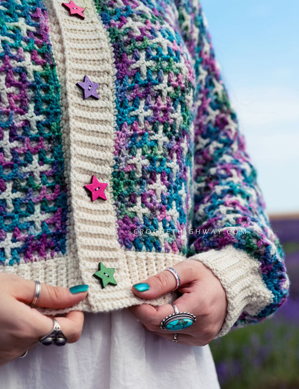 Tic Tac Toe Cardigan